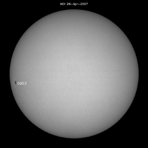 Sunspot regions