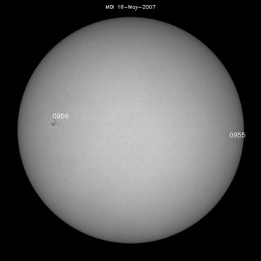 Sunspot regions