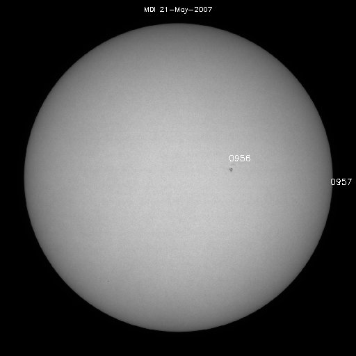 Sunspot regions