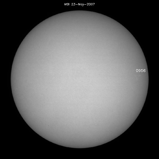 Sunspot regions