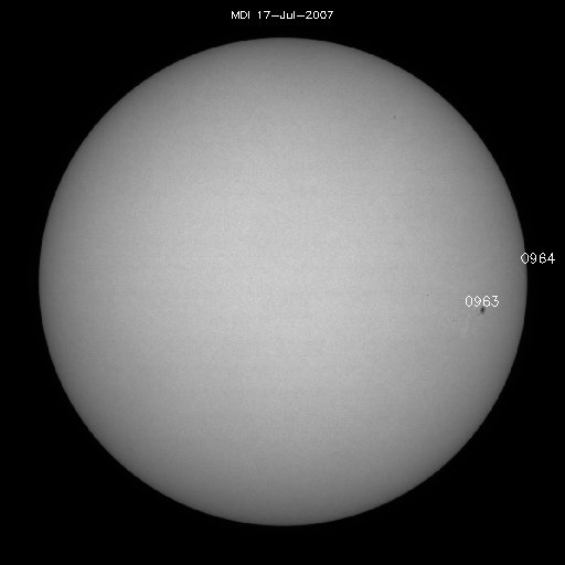 Sunspot regions