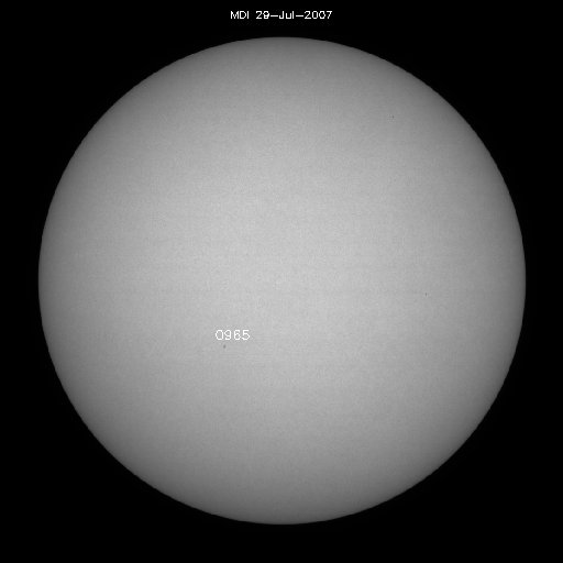 Sunspot regions