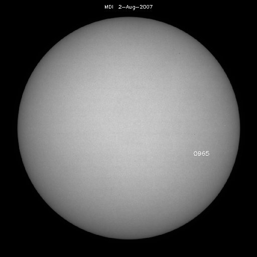 Sunspot regions