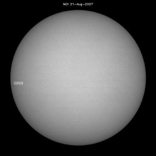 Sunspot regions