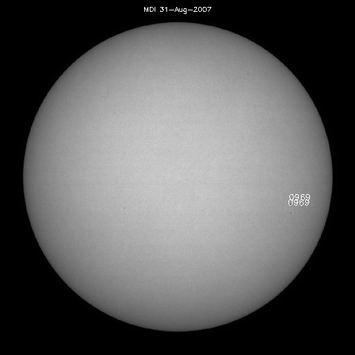 Sunspot regions