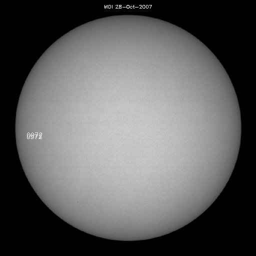 Sunspot regions