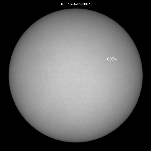 Sunspot regions