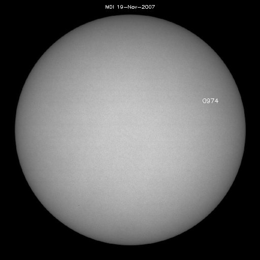 Sunspot regions