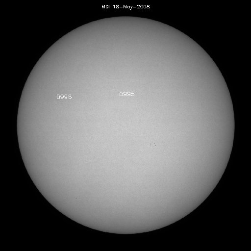 Sunspot regions