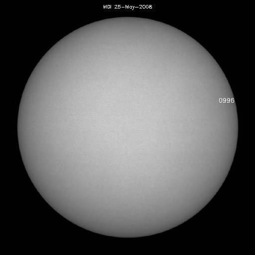 Sunspot regions