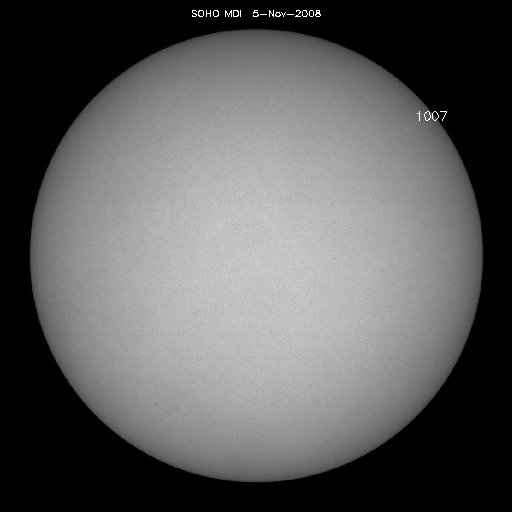 Sunspot regions