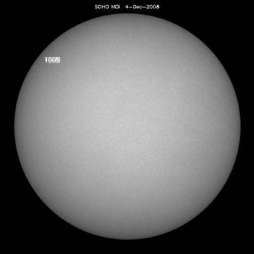 Sunspot regions