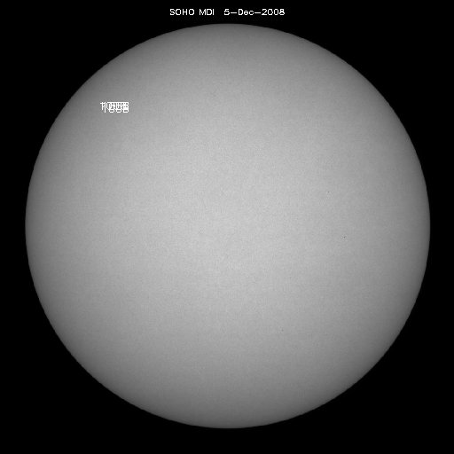 Sunspot regions