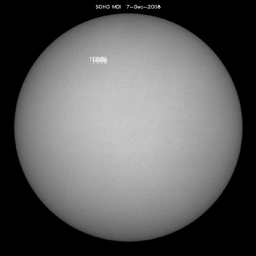 Sunspot regions