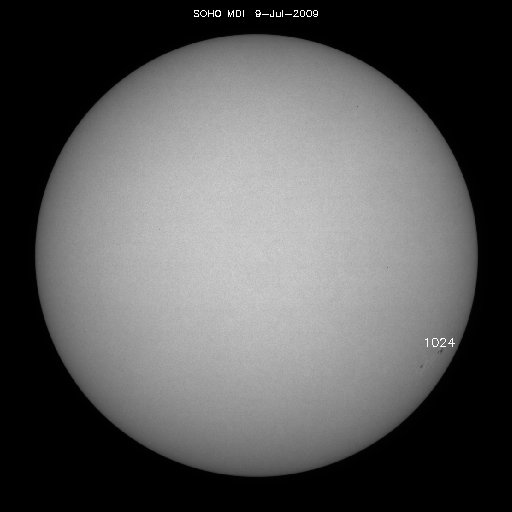 Sunspot regions