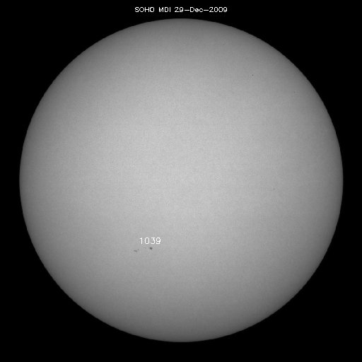 Sunspot regions