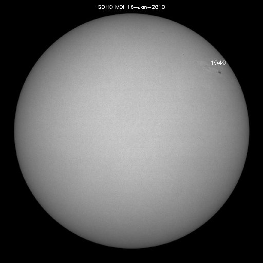 Sunspot regions