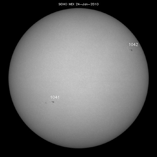 Sunspot regions