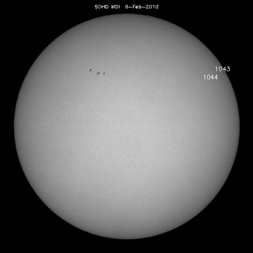 Sunspot regions