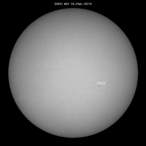 Sunspot regions