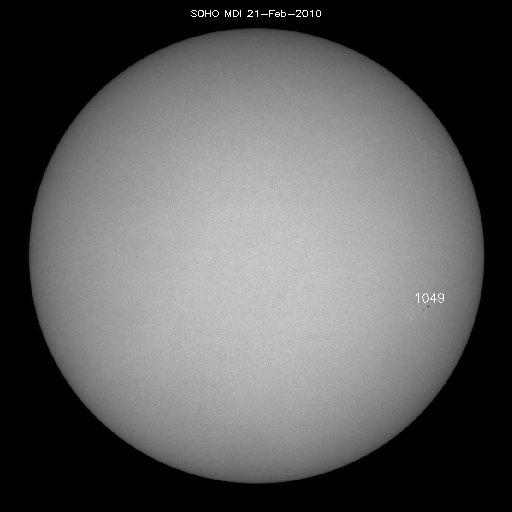 Sunspot regions