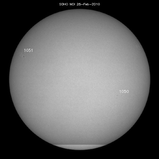 Sunspot regions