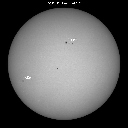 Sunspot regions