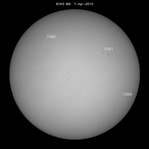 Sunspot regions