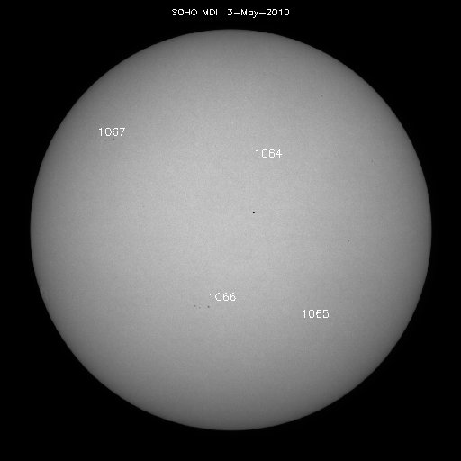 Sunspot regions