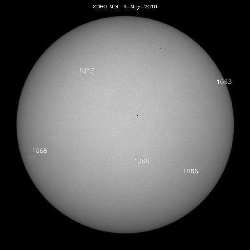 Sunspot regions