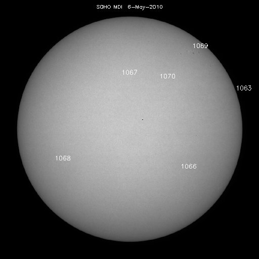 Sunspot regions