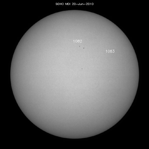 Sunspot regions