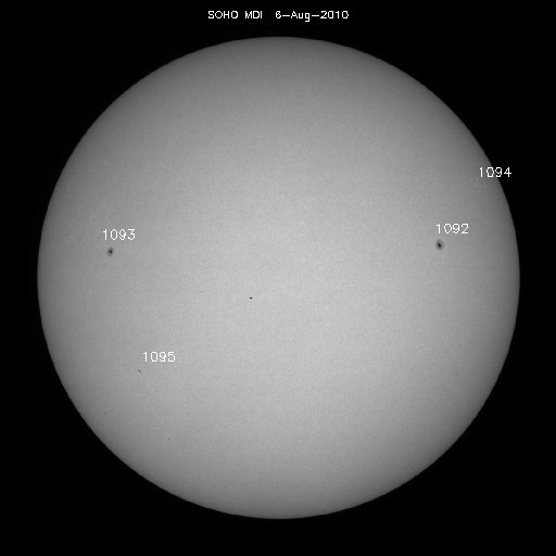 Sunspot regions