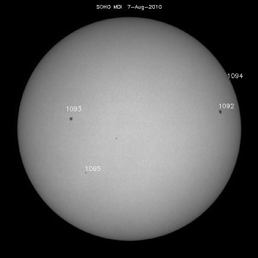 Sunspot regions