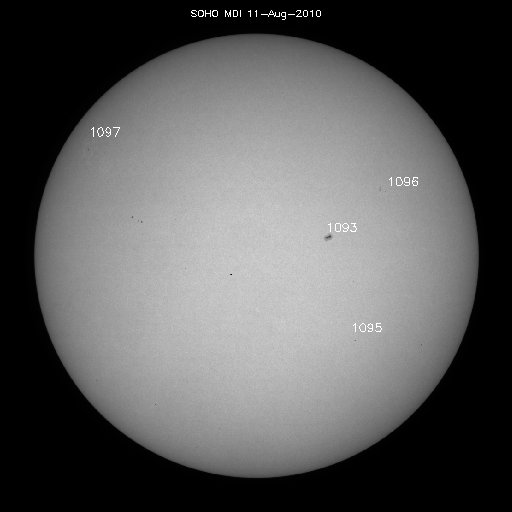 Sunspot regions