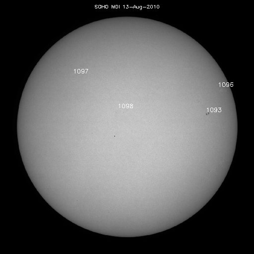 Sunspot regions