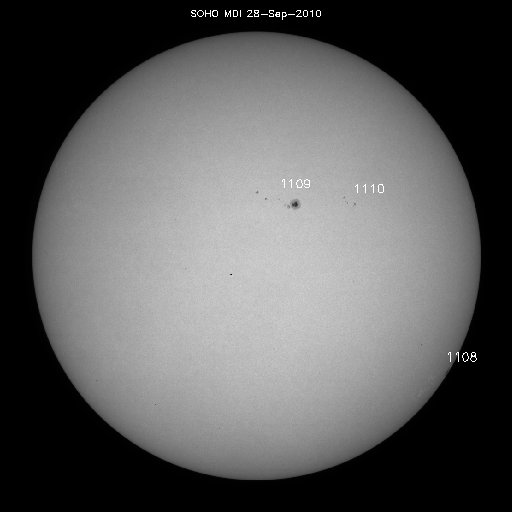 Sunspot regions