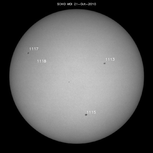 Sunspot regions