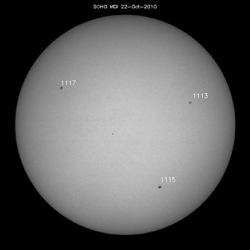 Sunspot regions