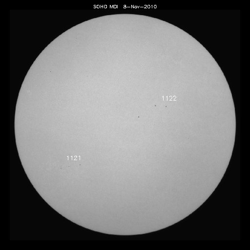 Sunspot regions