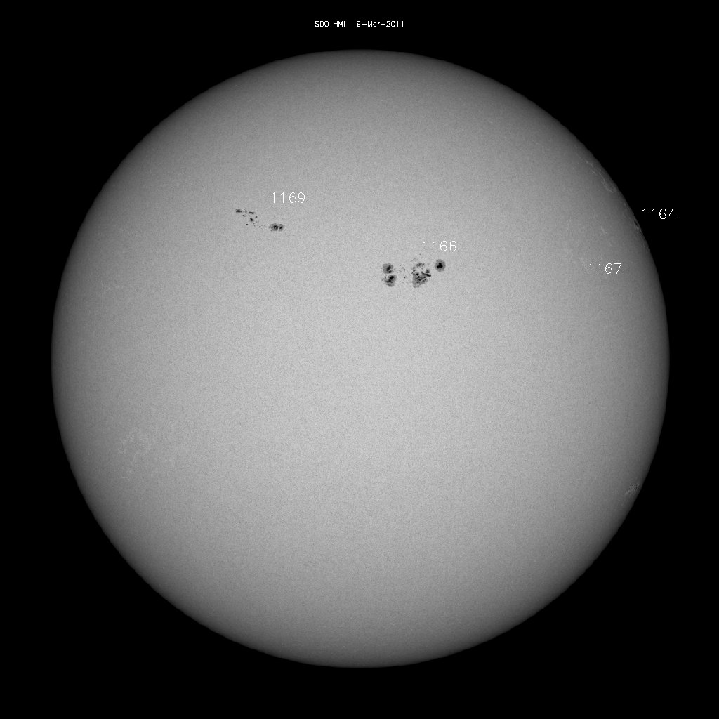 Sunspot regions