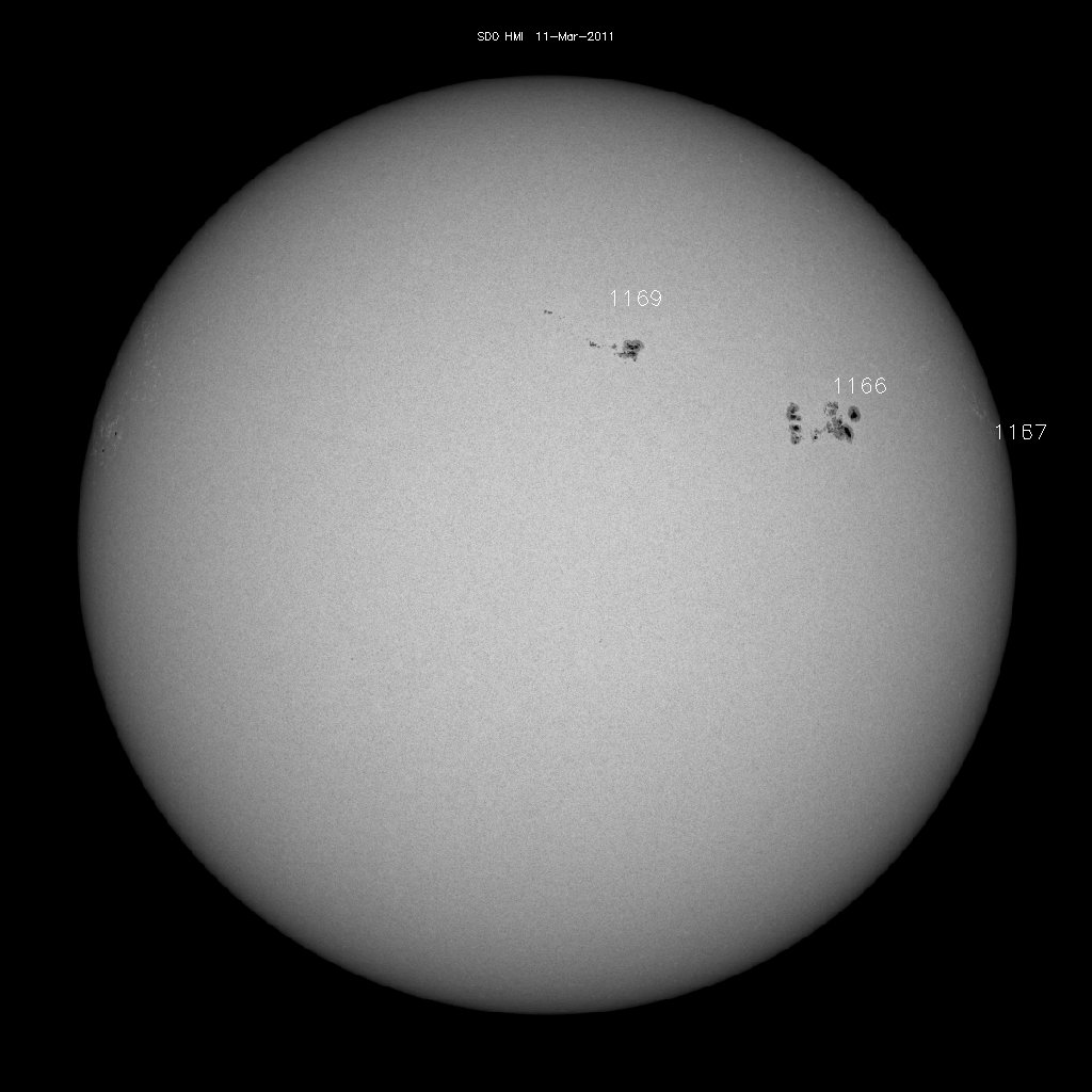 Sunspot regions