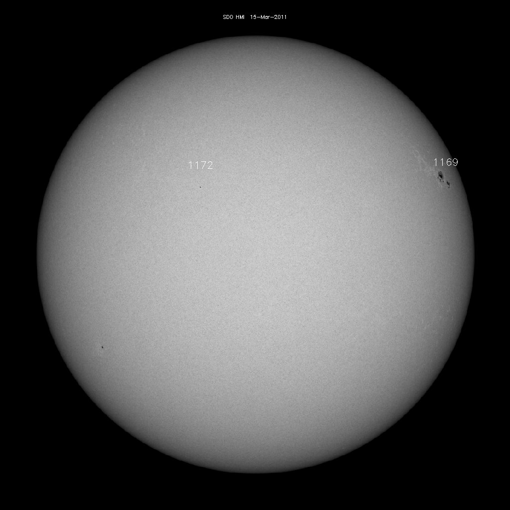 Sunspot regions