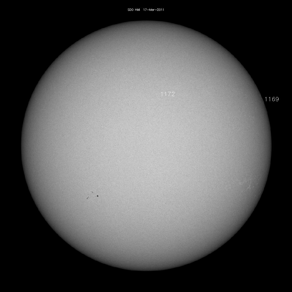 Sunspot regions