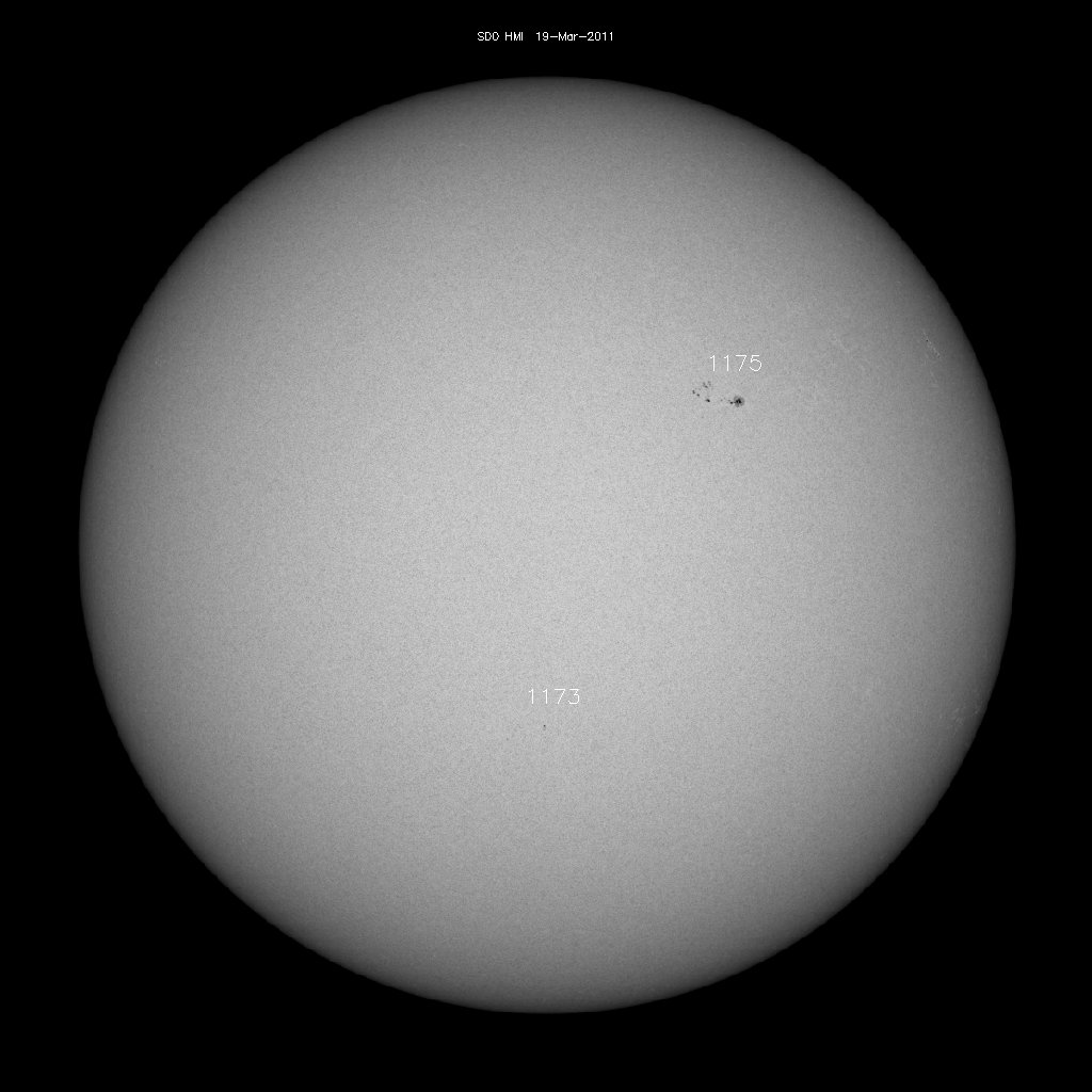 Sunspot regions