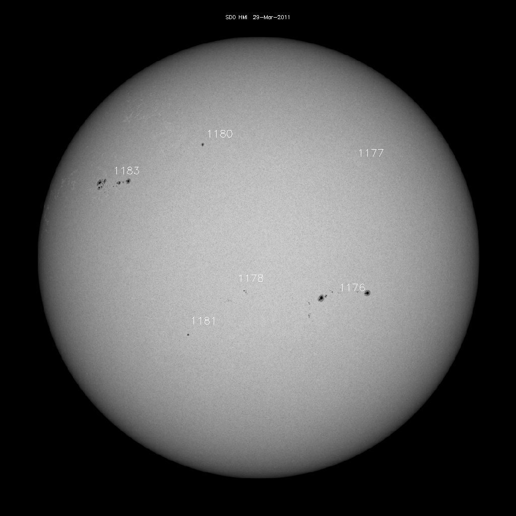 Sunspot regions