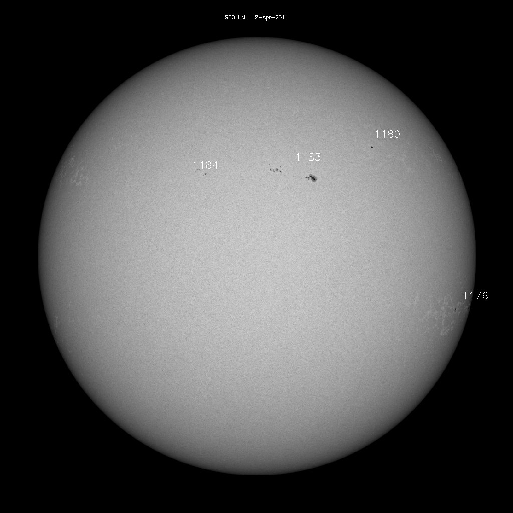 Sunspot regions