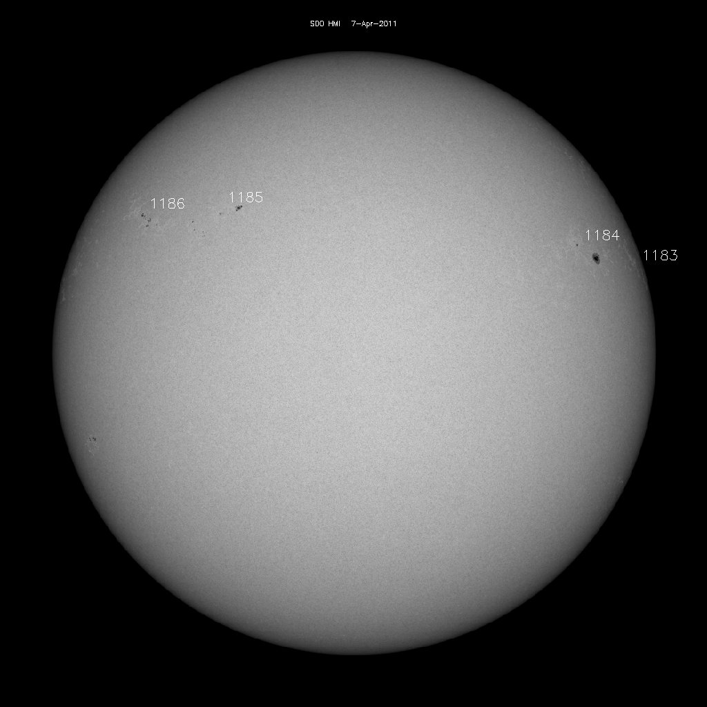 Sunspot regions