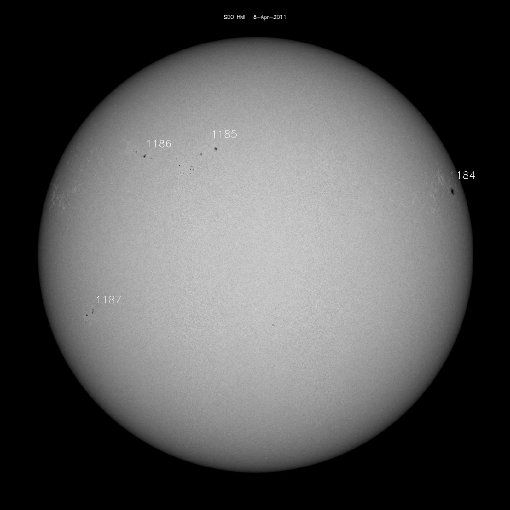 Sunspot regions