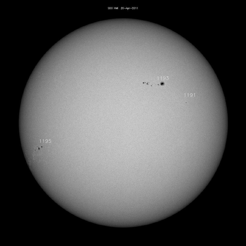 Sunspot regions